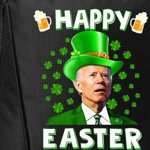 Funny Joe Biden Easter Confused St Patricks Day City Backpack