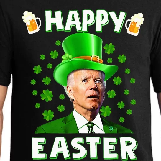 Funny Joe Biden Easter Confused St Patricks Day Pajama Set