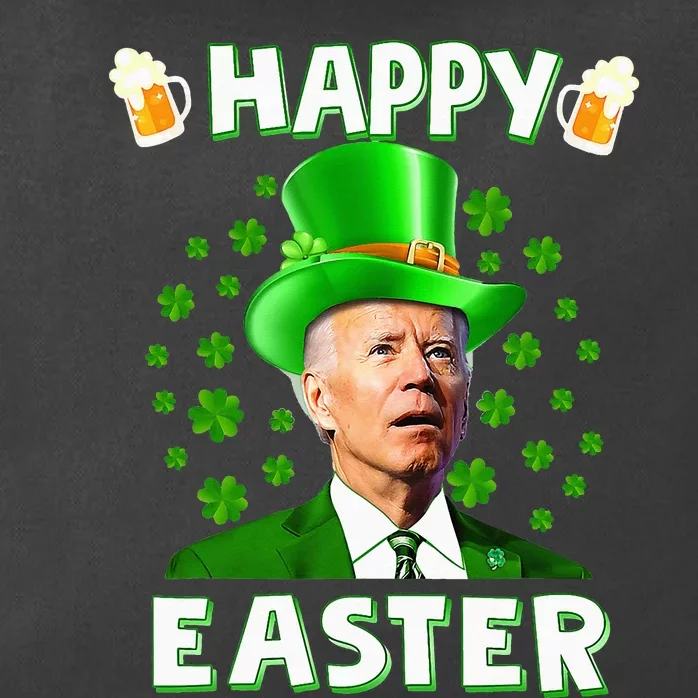 Funny Joe Biden Easter Confused St Patricks Day Zip Tote Bag