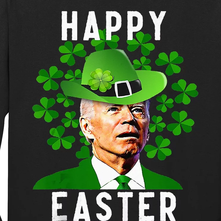 Funny Joe Biden Easter Confused St Patricks Day Long Sleeve Shirt