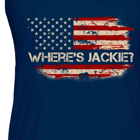 Funny Joe Biden Where's Jackie Ladies Essential Flowy Tank