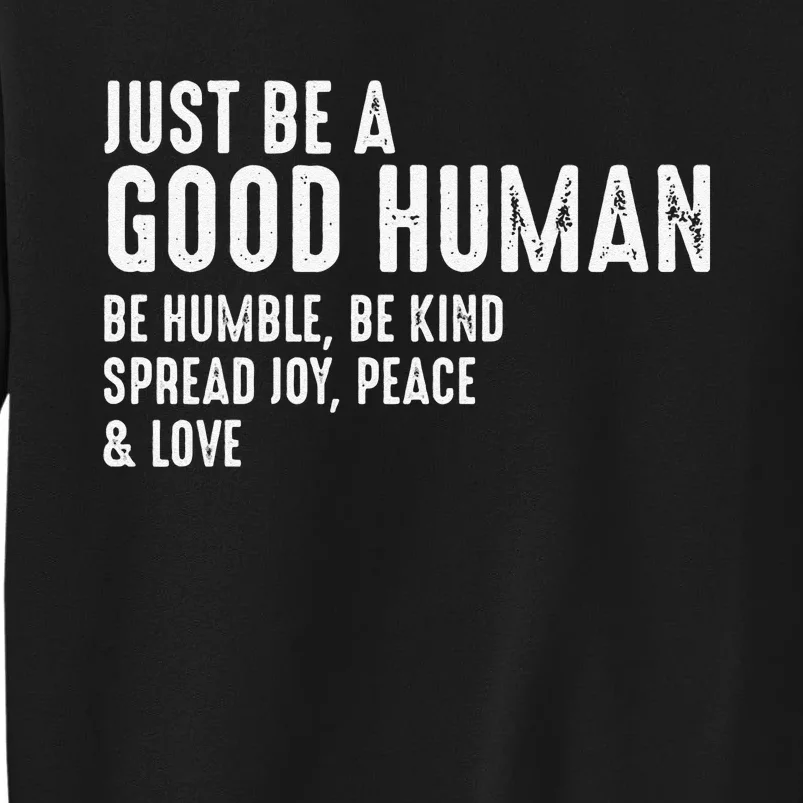 Funny Just Be A Good Human Be Humble Be Kind Spread Joy Gift Sweatshirt