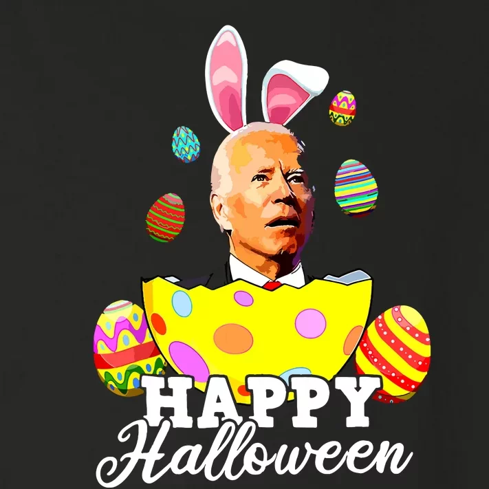 Funny Joe Biden Happy Halloween Confused Easter Biden Bunny Toddler Long Sleeve Shirt