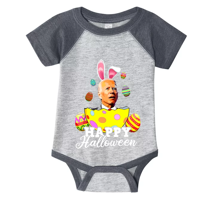 Funny Joe Biden Happy Halloween Confused Easter Biden Bunny Infant Baby Jersey Bodysuit