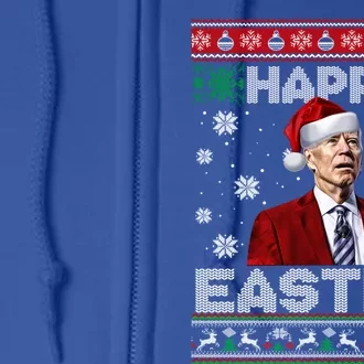 Funny Joe Biden Happy Easter Ugly Christmas Sweater Great Gift Full Zip Hoodie