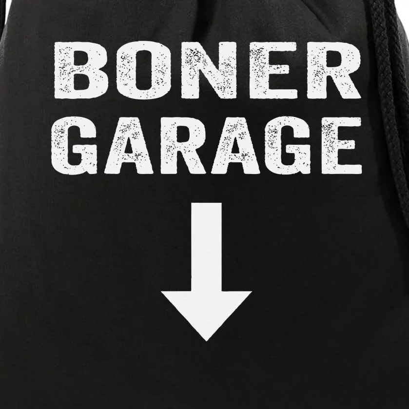 Funny Joke Boner Garage Drawstring Bag