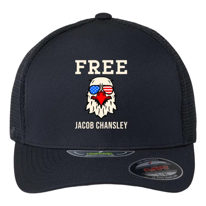 Free Jacob Chansley MAGA Conservative January 6 Flexfit Unipanel Trucker Cap