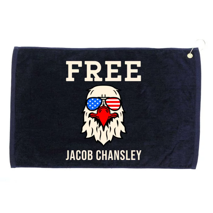 Free Jacob Chansley MAGA Conservative January 6 Grommeted Golf Towel