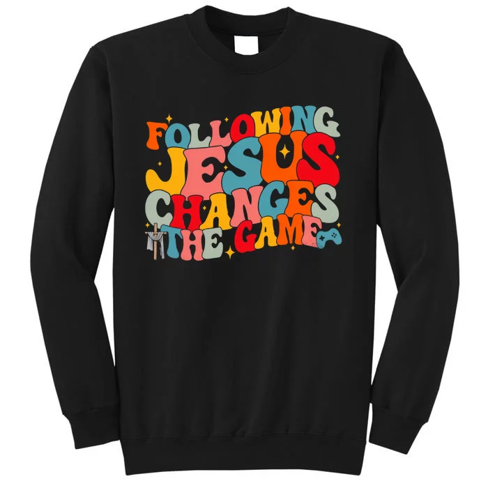 Following Jesus Changes The Game Faith Based Twists And Turns Vbs Crew Tall Sweatshirt