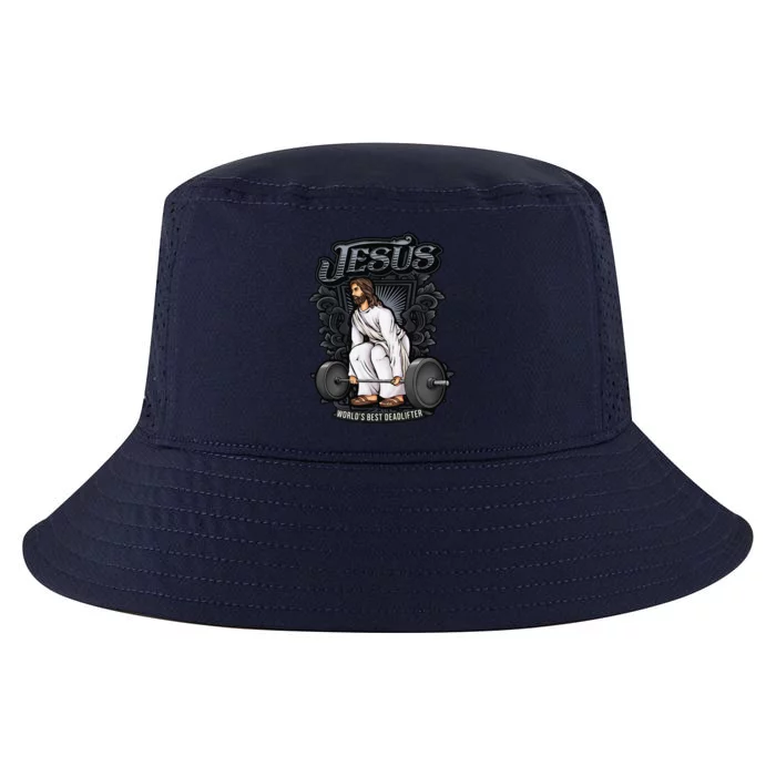 Funny Jesus Christian Weight Lifting Gym Gag Gifts Cool Comfort Performance Bucket Hat