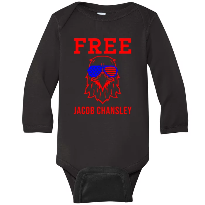 Free Jacob Chansley MAGA Conservative January 6 Baby Long Sleeve Bodysuit