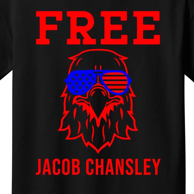 Free Jacob Chansley MAGA Conservative January 6 Kids T-Shirt