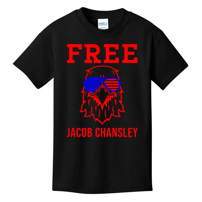 Free Jacob Chansley MAGA Conservative January 6 Kids T-Shirt