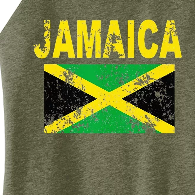 Flag Jamaica Cool Jamaican Flags Women Gift Women’s Perfect Tri Rocker Tank