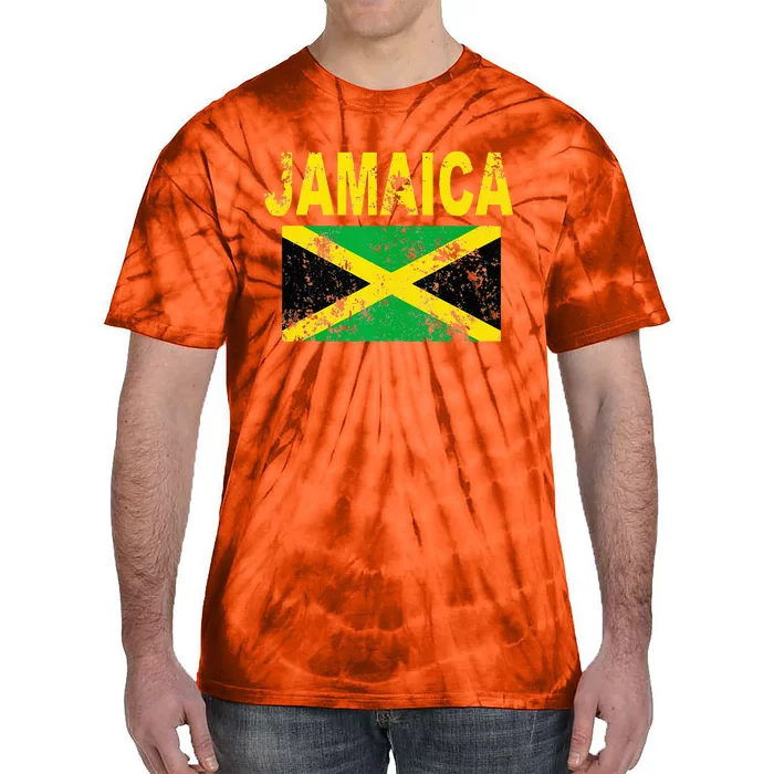 Flag Jamaica Cool Jamaican Flags Women Gift Tie-Dye T-Shirt