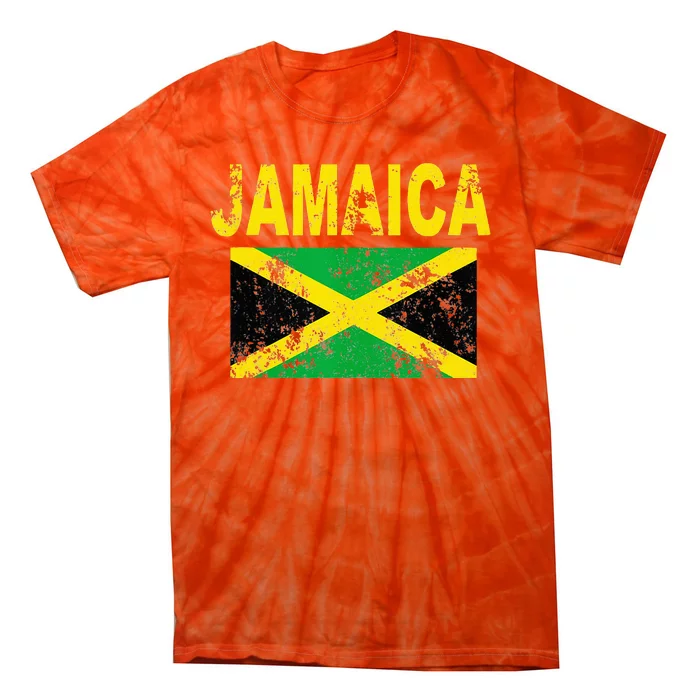 Flag Jamaica Cool Jamaican Flags Women Gift Tie-Dye T-Shirt