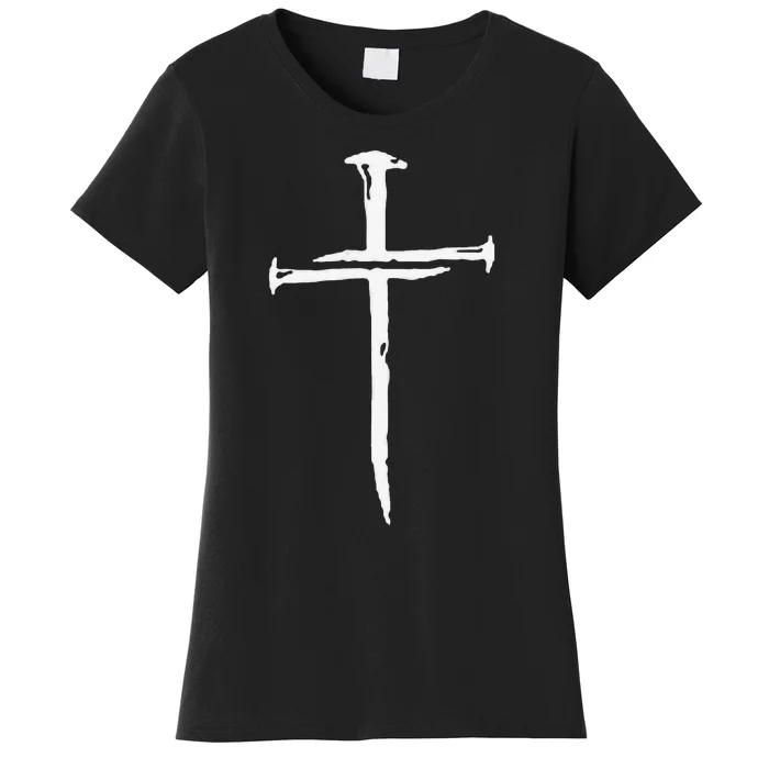 Funny Jesus Cross Three Nails Christian Vintage Gift Women's T-Shirt