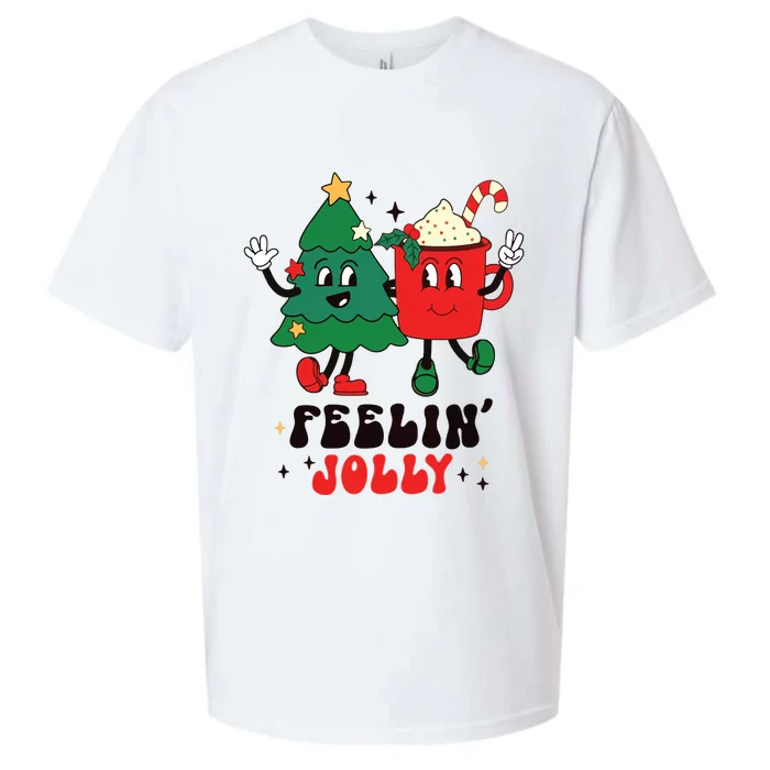 Feelin Jolly Christmas Sueded Cloud Jersey T-Shirt