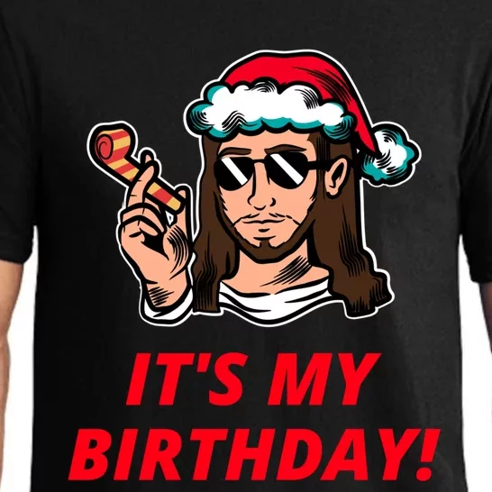 Funny Jesus Christ ItS My Birthday Christmas Graphic Gift Pajama Set