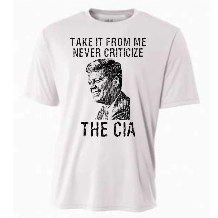 Funny JFK CIA Conspiracy Cooling Performance Crew T-Shirt