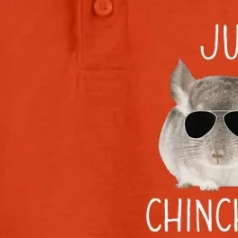 Funny Just Chinchillin Chinchilla Bro Relaxing Chillin Dry Zone Grid Performance Polo