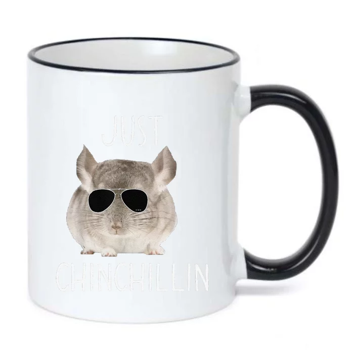 Funny Just Chinchillin Chinchilla Bro Relaxing Chillin Black Color Changing Mug