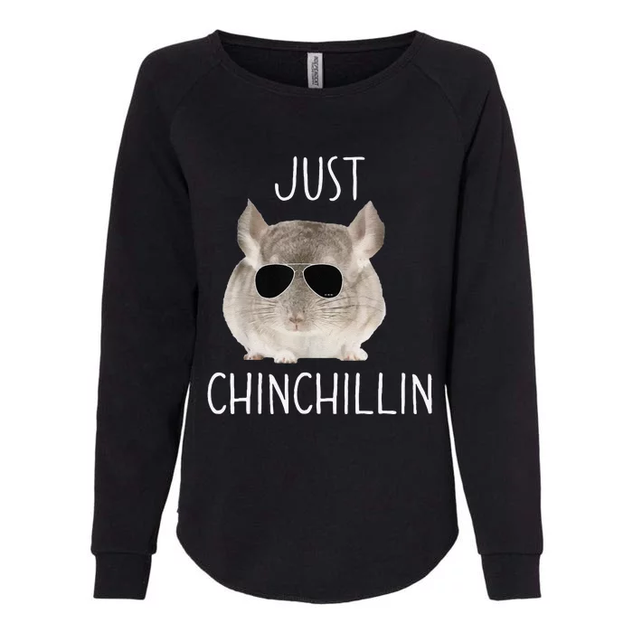 Funny Just Chinchillin Chinchilla Bro Relaxing Chillin Womens California Wash Sweatshirt