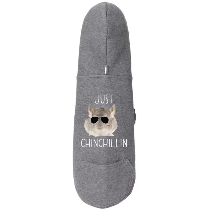 Funny Just Chinchillin Chinchilla Bro Relaxing Chillin Doggie 3-End Fleece Hoodie