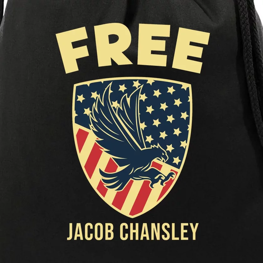 Free Jacob Chansley MAGA Conservative January 6 Drawstring Bag