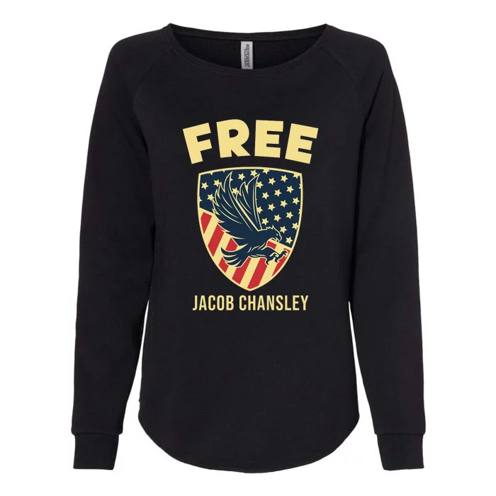 Free Jacob Chansley MAGA Conservative January 6 Womens California Wash Sweatshirt