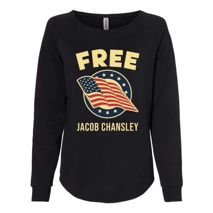 Free Jacob Chansley MAGA Conservative January 6 Womens California Wash Sweatshirt