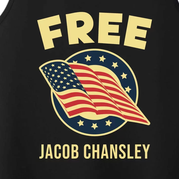 Free Jacob Chansley MAGA Conservative January 6 Performance Tank