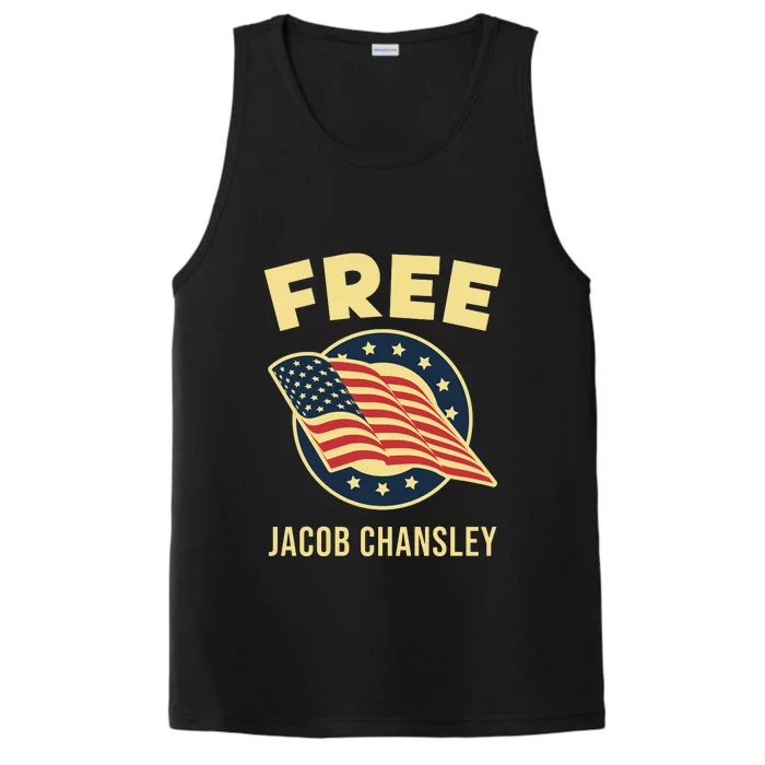 Free Jacob Chansley MAGA Conservative January 6 Performance Tank