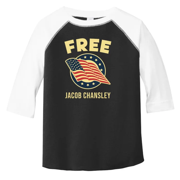 Free Jacob Chansley MAGA Conservative January 6 Toddler Fine Jersey T-Shirt