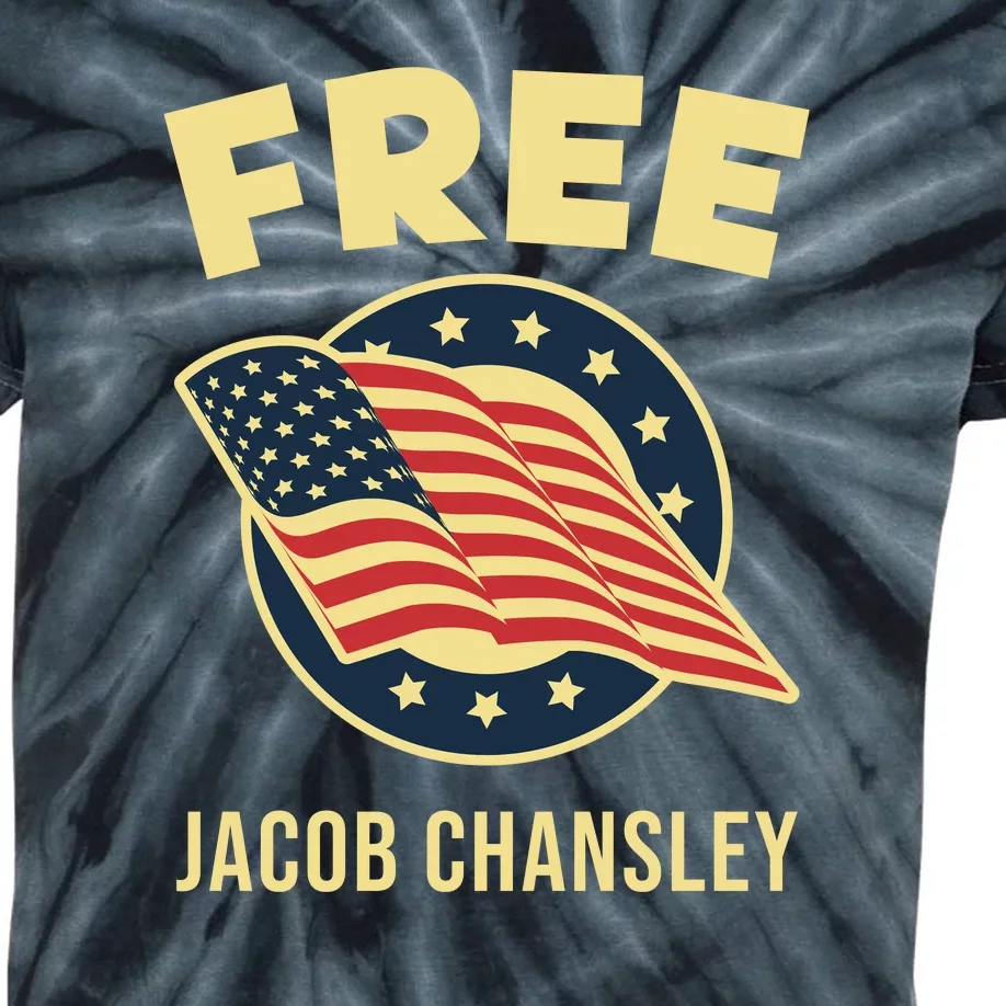 Free Jacob Chansley MAGA Conservative January 6 Kids Tie-Dye T-Shirt