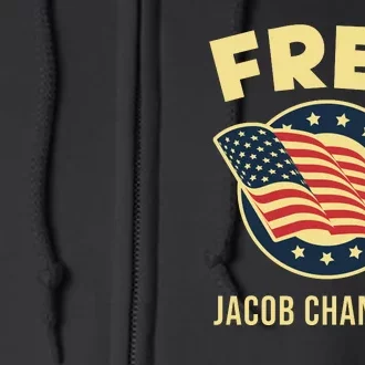 Free Jacob Chansley MAGA Conservative January 6 Full Zip Hoodie