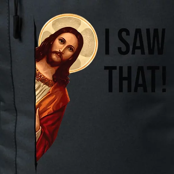 Funny Jesus Christ I Saw That Meme Religious Cool Retro God Daily Commute Backpack