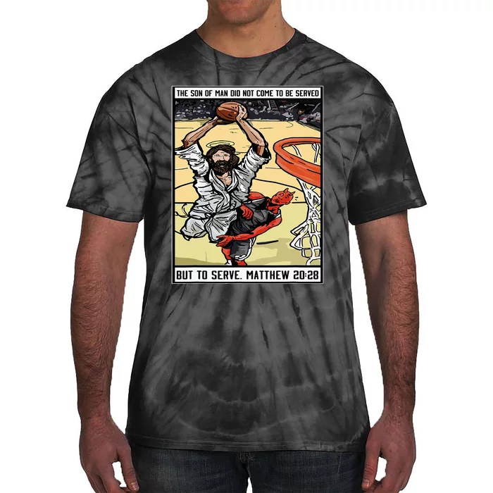 Funny Jesus Christian Playing Basketball Gift For Tie-Dye T-Shirt