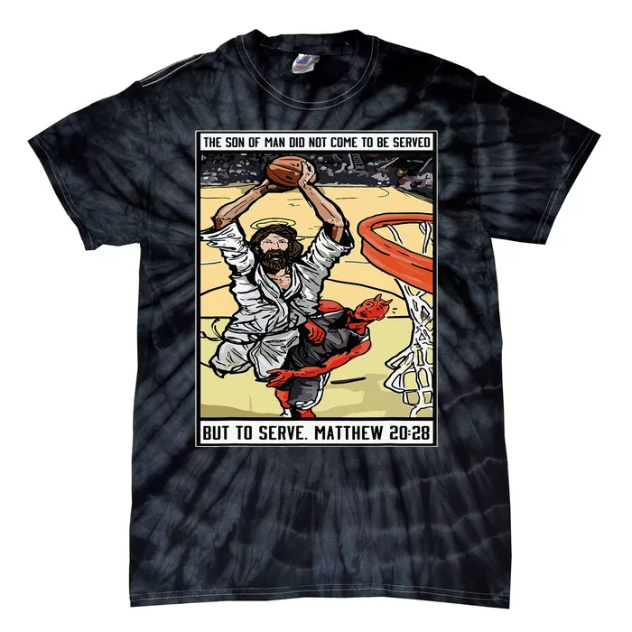 Funny Jesus Christian Playing Basketball Gift For Tie-Dye T-Shirt