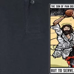 Funny Jesus Christian Playing Basketball Gift Softstyle Adult Sport Polo