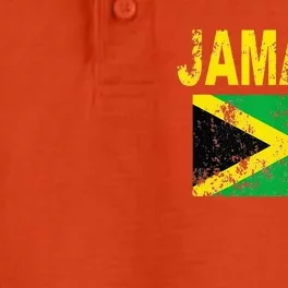 Flag Jamaica Cool Jamaican Flags Dry Zone Grid Performance Polo