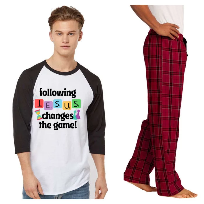 Following Jesus Changes The Game Vacation Bible School Crew Raglan Sleeve Pajama Set