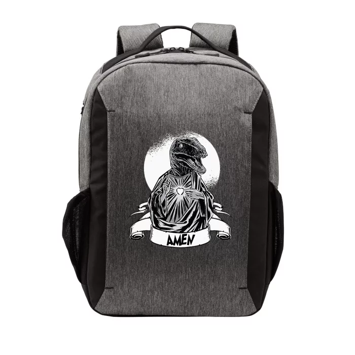 Funny Jesus Christ Parody Raptor Velociraptor Says Amen Vector Backpack