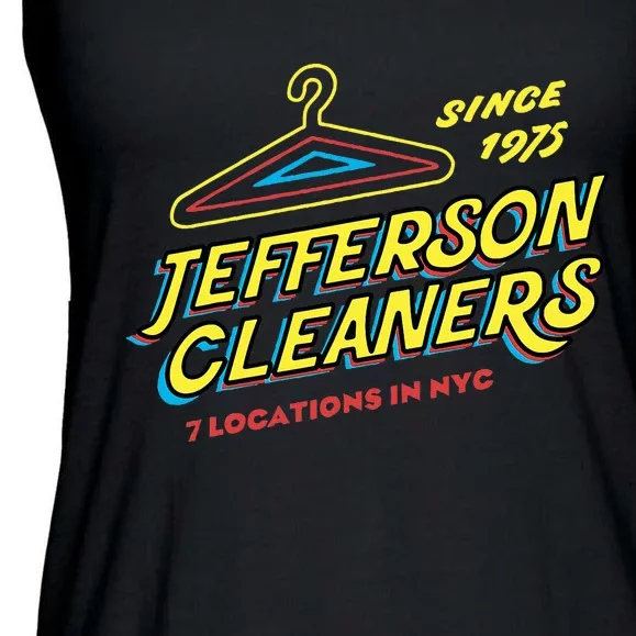 Funny Jefferson Cleaners Ladies Essential Flowy Tank