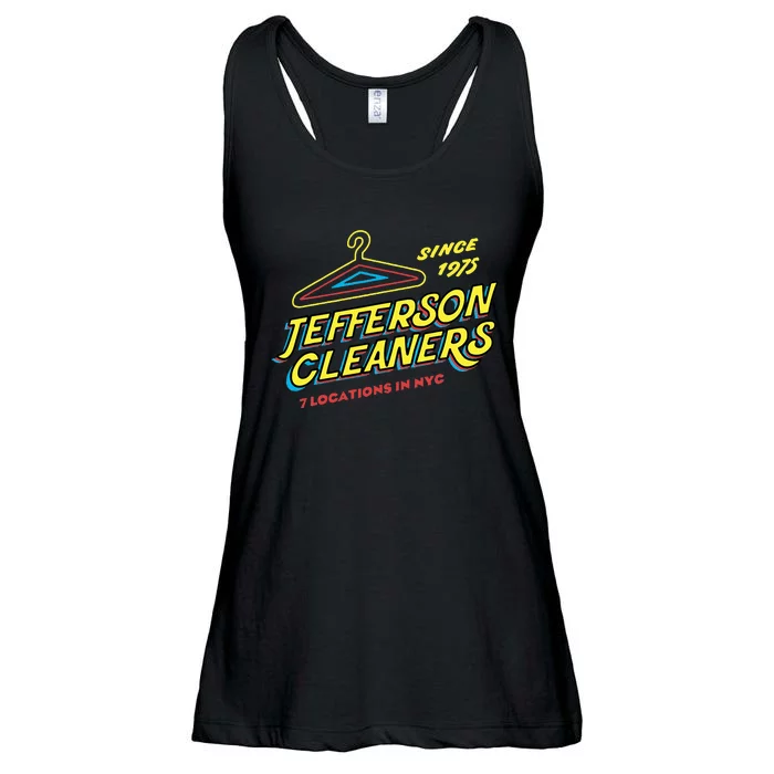 Funny Jefferson Cleaners Ladies Essential Flowy Tank