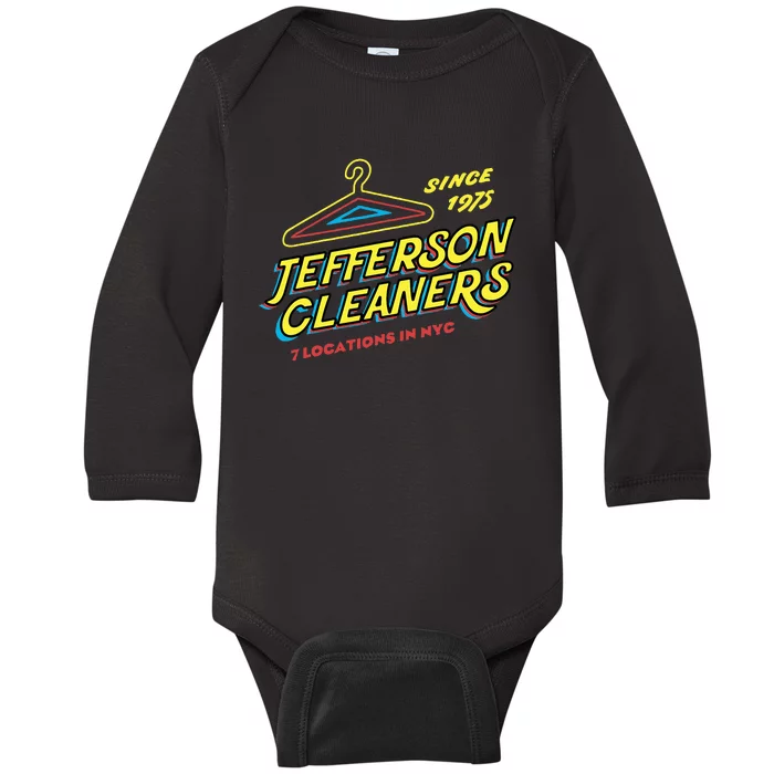 Funny Jefferson Cleaners Baby Long Sleeve Bodysuit