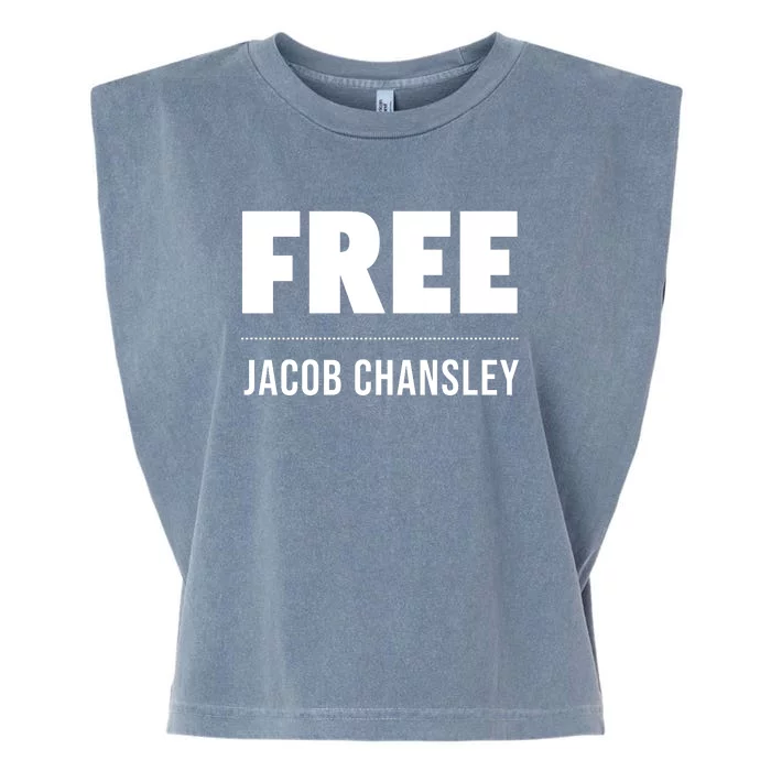 Free Jacob Chansley MAGA Conservative January 6 Garment-Dyed Women's Muscle Tee