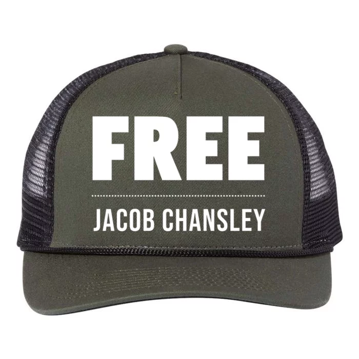 Free Jacob Chansley MAGA Conservative January 6 Retro Rope Trucker Hat Cap