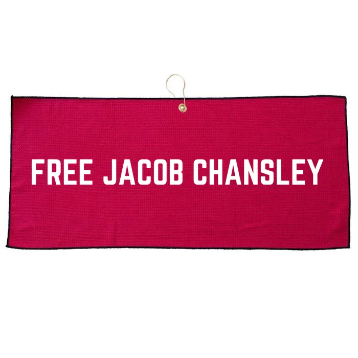 Free Jacob Chansley Large Microfiber Waffle Golf Towel