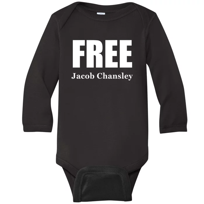 Free Jacob Chansley MAGA Conservative January 6 Baby Long Sleeve Bodysuit